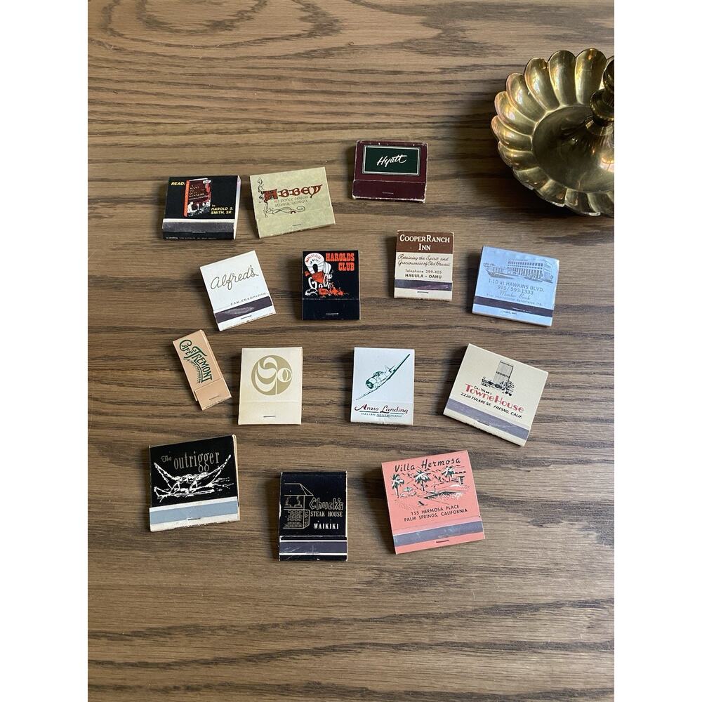 Vintage Matchbooks Nevada California New York Casino Hotel Restaurant Lot Of 14